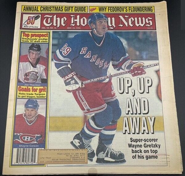 THE HOCKEY NEWS - Nov. 15, 1996 - Vol.50 No. 10 - Up, Up, and Away with Gretzky