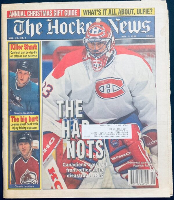 THE HOCKEY NEWS - Vol. 49 No. 8 - Patrick Roy