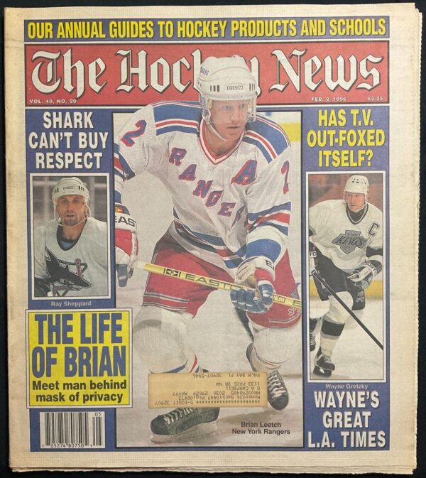 THE HOCKEY NEWS - Vol. 49, No. 20 - Feb. 1996 Featuring Gretzky and Brian Leetch