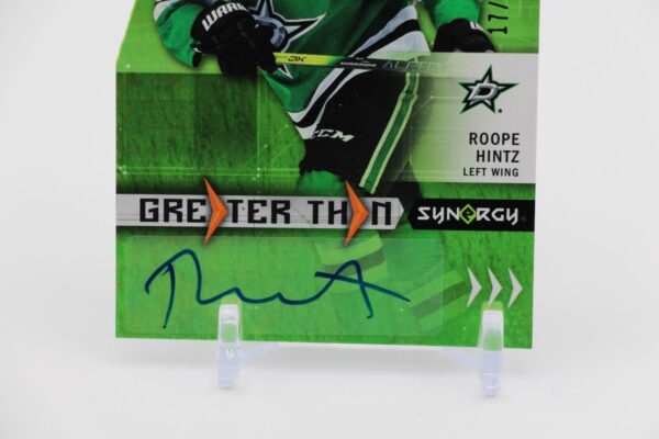 2023-24 Upper Deck Synergy Roope Hintz Auto Green /25 - Image 3
