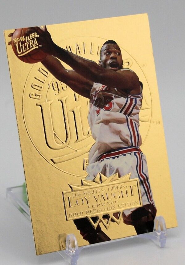 1995 Fleer Basketball - Lou Vaught - Gold Parallel #84