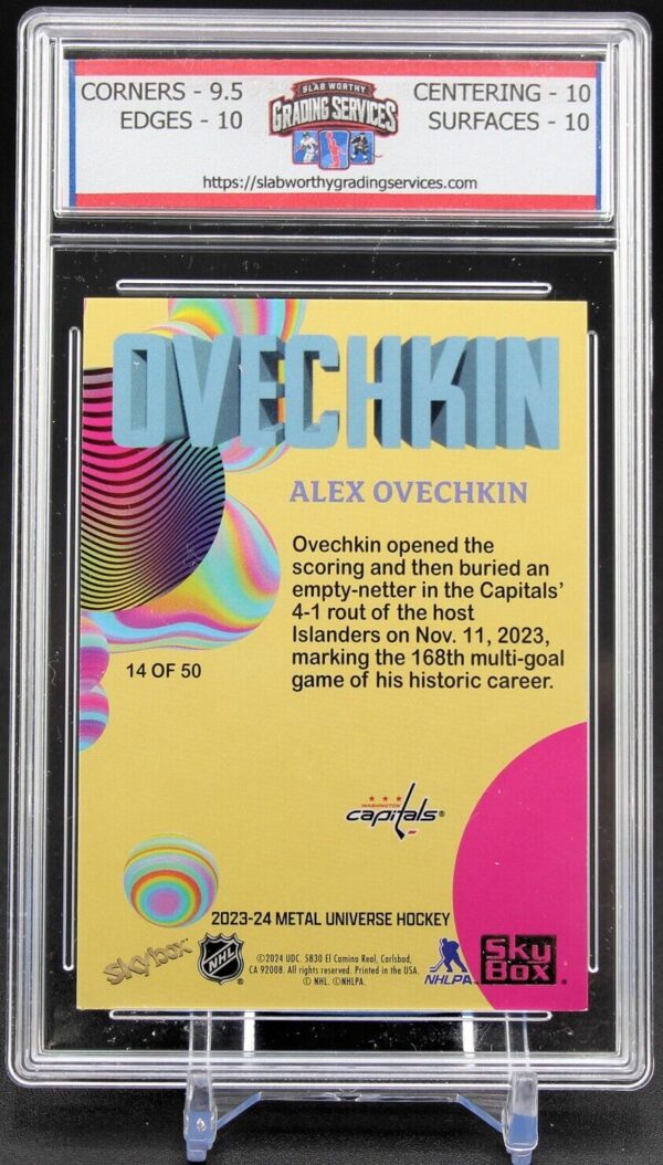 2023-24 Metal Universe - Skybox Z-Sports Alex Ovechkin #14/50 SGS 10 - Image 2