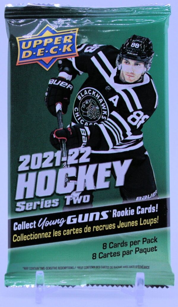 2021-22 UD Hockey Series Two, Unopened, Unsearched, Factory Sealed Packs